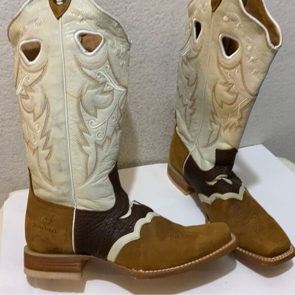 Semetal Leather cowboys Boots - size 9 - Picture 5 of 16